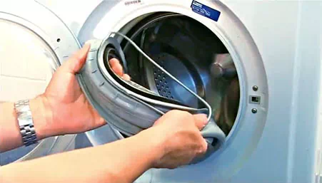 Замена манжеты люка стиральной машины LG